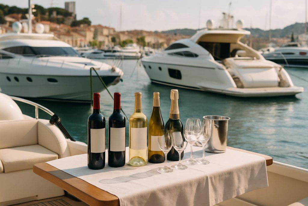 livraison de vin sur yachts Côte d'Azur